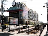 Boráros tér információs tábla, Centrum kerítés